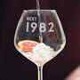 Personalised 1983 40th Birthday Glass, thumbnail 2 of 6