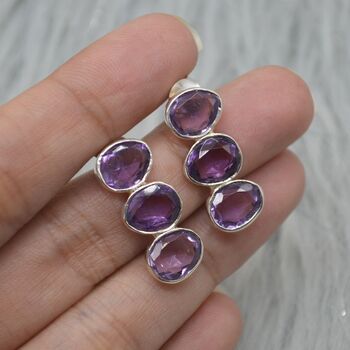 Purple Amethyst Earrings: February Birthstone, 4 of 8