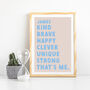 Personalised Kids Positive Affirmation Print, thumbnail 6 of 7