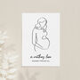 Personalised Line Art Mum To Be Wall Print, thumbnail 2 of 12