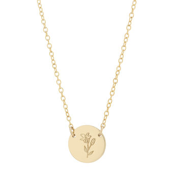 Gold Plated Or Sterling Silver Lily Necklace, 2 of 5