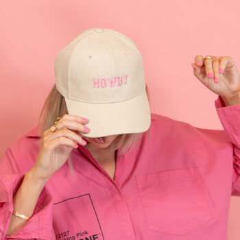 Howdy Slogan Baseball Cap, 2 of 6