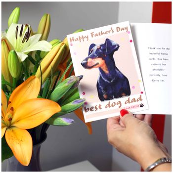 Personalised 'Nellie' Dog Birthday Card, 7 of 9