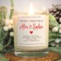 Personalised Christmas Gift For Couple Scented Candle, thumbnail 1 of 5