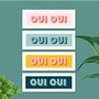 Framed Panoramic Oui Oui Typography Print, thumbnail 2 of 10