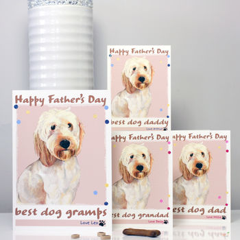 Personalised Cockapoo Father's Day Card, 3 of 7
