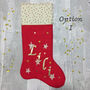 Personalised Fabric Christmas Stocking, thumbnail 10 of 11