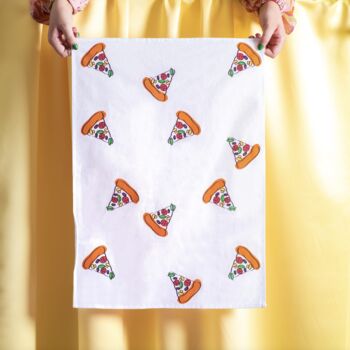 Pizza Design Tea Towel, 2 of 5