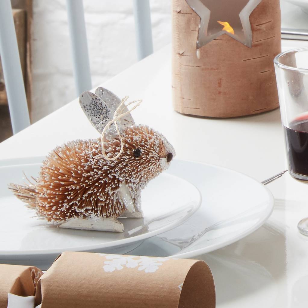 Woodland Rabbit Christmas Decoration By The Christmas Home