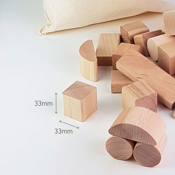 Personalised Wooden Building Blocks Gift Set, 4 of 9