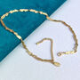 Personalised 18ct Gold Plated Molten Lava Necklace, thumbnail 5 of 8