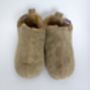 Sheepskin Slippers Olive 100% Hand Crafted Soft Sole, thumbnail 8 of 8