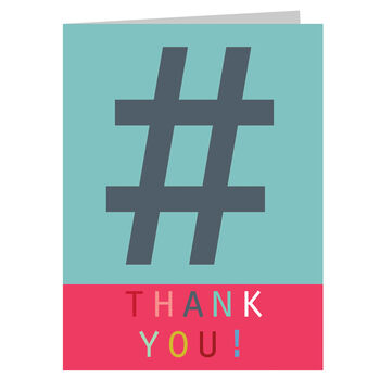 Mini Hashtag Thank You Card, 2 of 5