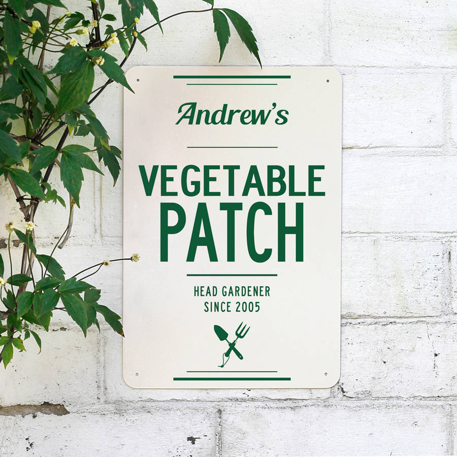 Personalised Metal Vegetable Patch Sign, 1 of 6