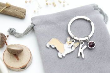 Corgi Personalised Keyring Dog Owner Gift, 8 of 10