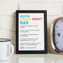 Personalised Super Things About Dad Print, thumbnail 3 of 3