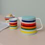 Coloured On Trend Porcelain Espresso Cup And Saucer, thumbnail 8 of 8