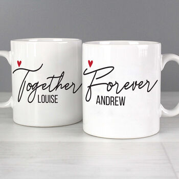 Personalised Together Forever Mug Set, 5 of 5