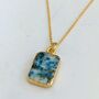 'The Rectangle' K2 Jasper Gold Plated Necklace, thumbnail 1 of 6
