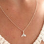 Sterling Silver Whale Tail Pendant Necklace, thumbnail 6 of 9