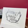 Personalised 50th Silver Papercut Birthday Card, thumbnail 8 of 10
