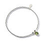 Sterling Silver Birthstone Crystal Bracelet, thumbnail 5 of 9