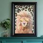 Custom Leopard Print Lion Animal Art, thumbnail 1 of 7