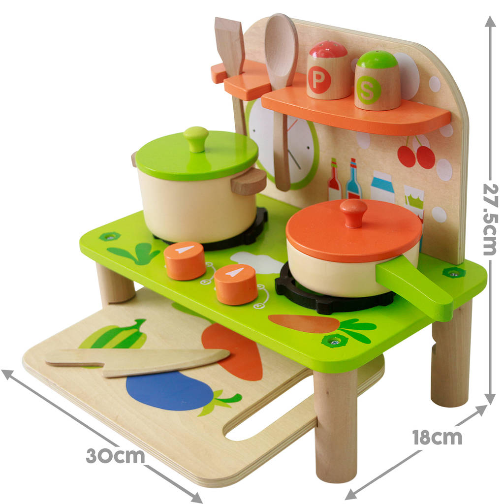 Wooden Kitchen Toy By Bee Smart | notonthehighstreet.com