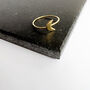 Lunar Moon 18k Gold Plated Sterling Silver Ring, thumbnail 1 of 5