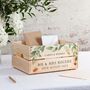 Green Eucalyptus Wedding Card And Gift Crate, thumbnail 2 of 2