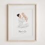 Baby Shower Gift – Personalised First Birthday Hand Drawn Baby Portrait, thumbnail 6 of 9