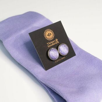 Lavender Wedding Tie Set And Socks Groomsmen Gift, 11 of 11