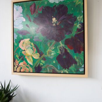 Framed 'Deep Summer' Floral Painting, 2 of 4