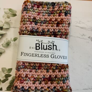 Luxury Fingerless Gloves Summer's End Collection, 9 of 10