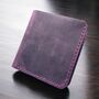 Personalised Embossed Full Grain Handcrafted Leather Wallet, thumbnail 6 of 10