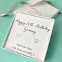 Personalised 70th Birthday Heart Earrings, thumbnail 1 of 3