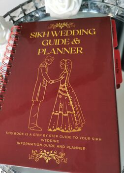 Red Sikh Wedding Guide And Planner, 3 of 7