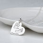 Personalised Silver Handprint And Footprint Necklace, thumbnail 1 of 6
