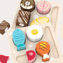 Wooden Play Food Sets – Dinner And Dessert Puzzle Set, thumbnail 1 of 8