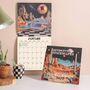 2027 Wall Calendar | Retro Future Spacescapes | Sunday Start, thumbnail 1 of 4