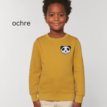 Childrens Organic Cotton Panda Sweatshirt, 11 of 12
