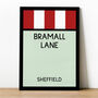 Bramall Lane Monopoly Sheffield United Football Print, thumbnail 1 of 2