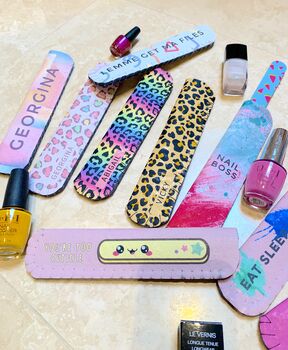 Personalised Pastel Nail File Holder, 4 of 4