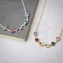 Infinity Family Birthstone Necklace, thumbnail 2 of 9