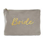 Luxurious Velvet Bridal Party Makeup Bags, thumbnail 4 of 9