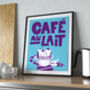 Cafe Au Lait Kitchen Print, thumbnail 1 of 7
