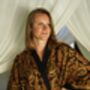 Chocolate Brown Batik Kimono Robe, thumbnail 2 of 9