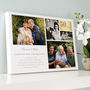 Personalised Golden Wedding Anniversary Collage Art, thumbnail 3 of 10