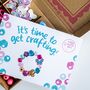 Personalised Butterfly And Flower Wooden Bead Making Kit, thumbnail 8 of 9