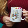 Personalised White Rabbit Mug With Chocolate Eggs, thumbnail 1 of 3